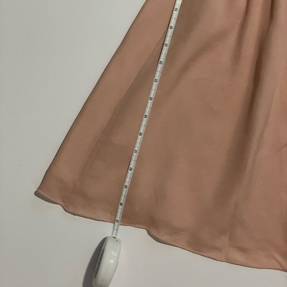 Halston Heritage Peack Pink Silk Off shoulder Flounce Ruffle Mini dress 6 - Picture 4 of 10